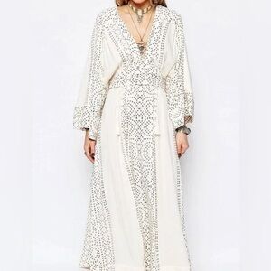 Free People Cream Maxi Dress